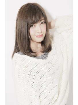 ヘアリゾートユア 新大久保店(hair resort YuA) 定番☆大人可愛いワンカールミディアムスタイル