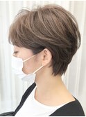 【nanuk＊UEKI】女性らしいショートカット＊ハイトーンカラー