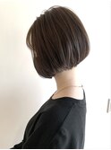 ネイビーアッシュ×ミニボブ
