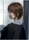前髪あり小顔ショートボブ20代30代40代【AIN.表参道】川原大地