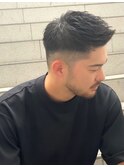 ☆ツーブロックナチュラルフェードアップバングスタイル