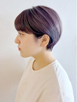 アイティー バイ アルバム 浦和店(IT by ALBUM) 丸みショート_グレージュカラーボブウルフ_ba400151