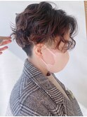 【morio原宿】前髪なし外国人風パーマ　前下がり　かっこいい