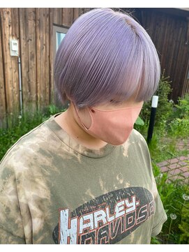 タグ(Tag) ペールパープル/ハイトーン/ショート