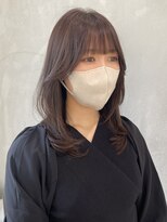 ヨーク(YOKE)&nbsp;【 YOKE 】ミディアムレイヤー小顔くびれラベンダー大人かわいい