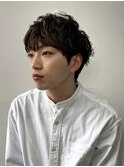 ニュアンスパーマハンサムショートヌーディーカラー