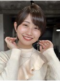 30代40代大人女性/前髪ありショートボブ/ショートヘア/髪質改善