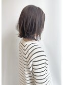 斜めバング/グレージュカラー/シルキーベージュ/自由が丘