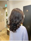 大人レイヤーリバースパーマデザイン