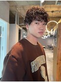 メンズカット×ツイストスパイラルパーマ【本多身和子】