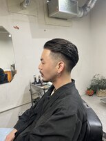 メリケンバーバーショップ フクオカ(MERICAN BARBERSHOP FUK)&nbsp;フェードバーバーかきあげバック