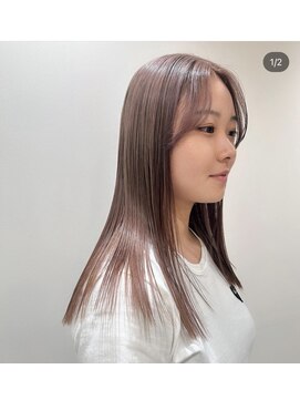 ガーランド (Garland) ピンクベージュ/前髪/インナーグレージュ/原宿神宮前