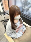 艶髪顔まわりレイヤースタイル