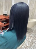ブリーチ1回、ブルーブラック