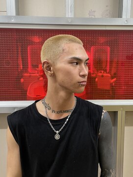 メリケンバーバーショップ トーキョー(MERICAN BARBERSHOP TYO) BURG 【ハイトーン/ボウズ】