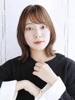 ヘアメイク ナル(hair make nalu)&nbsp;くびれカールのハッシュカットスタイル