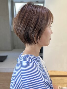 セイドット オモテサンドウ(Say. omotesando) say.こなれミディ前髪イメチェンショートボブミルクティーカラー