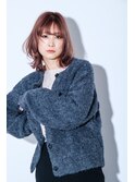 ひし形ミディアムボブ