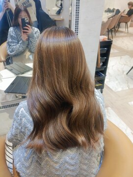 ロンドローズ 名古屋(Lond damaskRose) 顔周りダブルカラー名駅ブリーチ 髪質改善 ボブ 韓国579