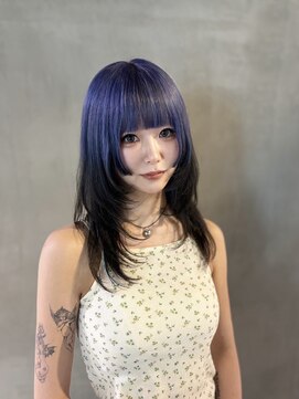 アマトウキョウ アユンチェ(AMA TOKYO×AYUNCHE) デザインカラーロングウルフ