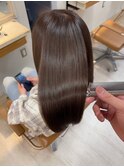 ラベンダーピンクブラウンカラー×髪質改善　Zina本八幡