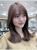 ◎大人綺麗なスタイル　顔まわりカット　セミロング　ロング