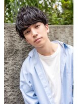 ケアリー 練馬(Carelly)&nbsp;ツイストパーマ七三オールバックマッシュウルフスリークショート