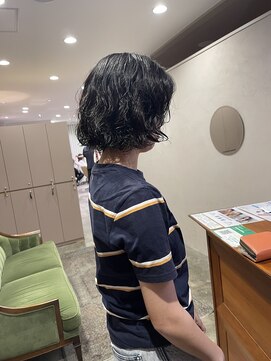 インビテーション 名古屋(invitation) #黒髪パーマ