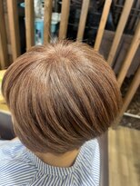 ヘアー ルシア(hair lucia)&nbsp;白髪ぼかしカラー×ピンクベージュ