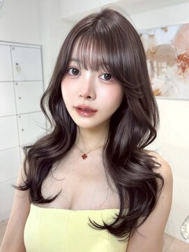 オニキス(ONYX) C95韓国風レイヤーカットブリーチなしダブルカラーくびれヘア