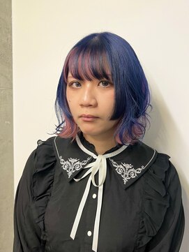 ギフトサニーサイド(gift sunny side) ネイビー×ピンク＊ツートンカラー