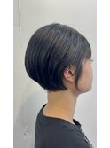 20代30代ミニボブ前髪あり前髪なし顔周りレイヤーカットオリーブ