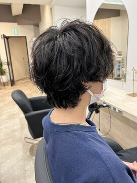 アルメリア 池袋(Arumeria) シャドウパーマ波巻きパーマスパイキーショート