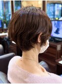 "大人の悩み"を解決するふんわりショートボブ【池袋/パーマ】