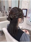 お呼ばれに◎ カチモリハーフアップの艶まとめ