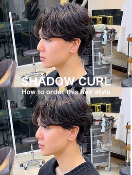 毛流れシャドウルーズスパイラルセンターパート赤羽メンズパーマ