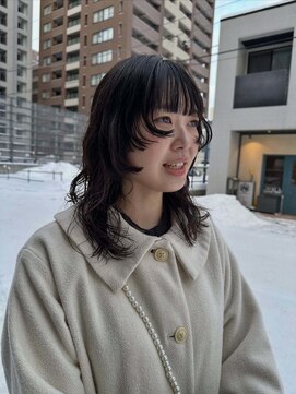 ウルフレイヤーカットスパイラルパーマ札幌大通駅バスセンター駅