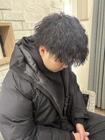 ヘアーグランデシーク(Hair Grande Seeek)&nbsp;ショートウルフ縦落ち波巻きツイストスパイラルパーマ