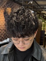 バーシャミ 博多(Baciami) メガネ、サングラス×ルーズパーマ【大人色気スタイル】