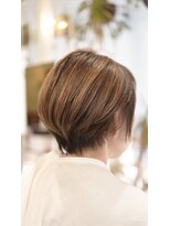 ネス(NESS) イエローベージュのハイライトなショートグラ158
