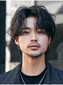 渋谷波巻きパーマ束感ツイストスパイラル無造作メンズパーマ色気