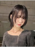 ココアベージュ/オリーブグレー/小顔