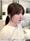 結んでも可愛いお顔周りカット