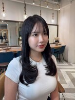 ロンドアベニール 北千住(Lond avenir)&nbsp;くびれレイヤー/オリーブベージュ/顔周り/シースルー/北千住