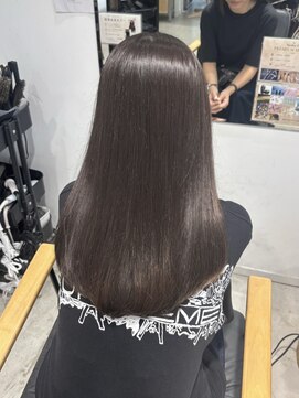 ビューバイネオリーブ 用賀店(Beau'r by neolive) ミディアムハッシュカットグレージュデザインカラー［用賀］