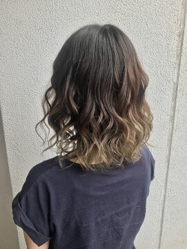 ハナハナプラス(hana hana+) グレーグラデーション