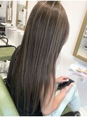 白髪染めに見えない白髪染め★ハイライト★グレージュ★