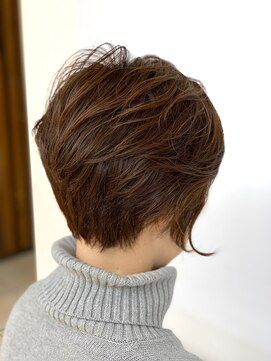 クオリス 上板橋店(QUALIS) 暖色系カラー/くびれクールショート/濡れ髪アシメショートボブ
