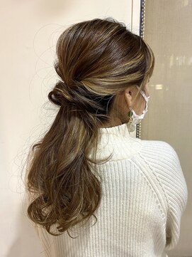 マグヘアー(mag hair) オシャレに染める白髪染☆ハイライト&アレンジ