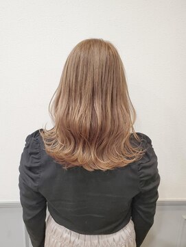 グランシュ 青葉台店(GranCieux) セミディー波ウエーブ×ミルクティーベージュ☆